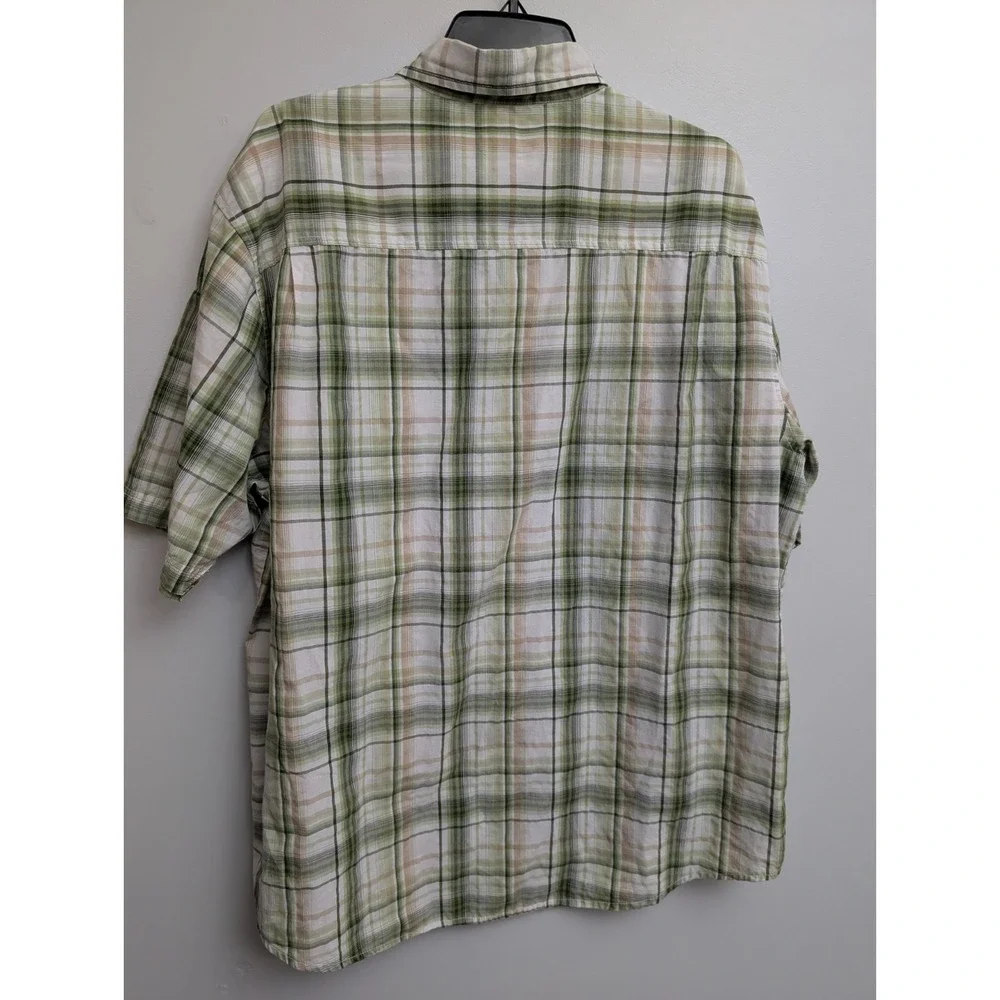 L3 Wolverine Shirt Mens XLarge Green Button Up Plaid Camp Outdoor Normcore Hike